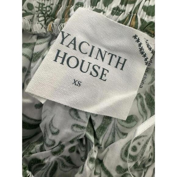 Tuckernuck Hyacinth House Green Floral Gina Crop Top $98 NWT Extra Small XS - Picture 5 of 5